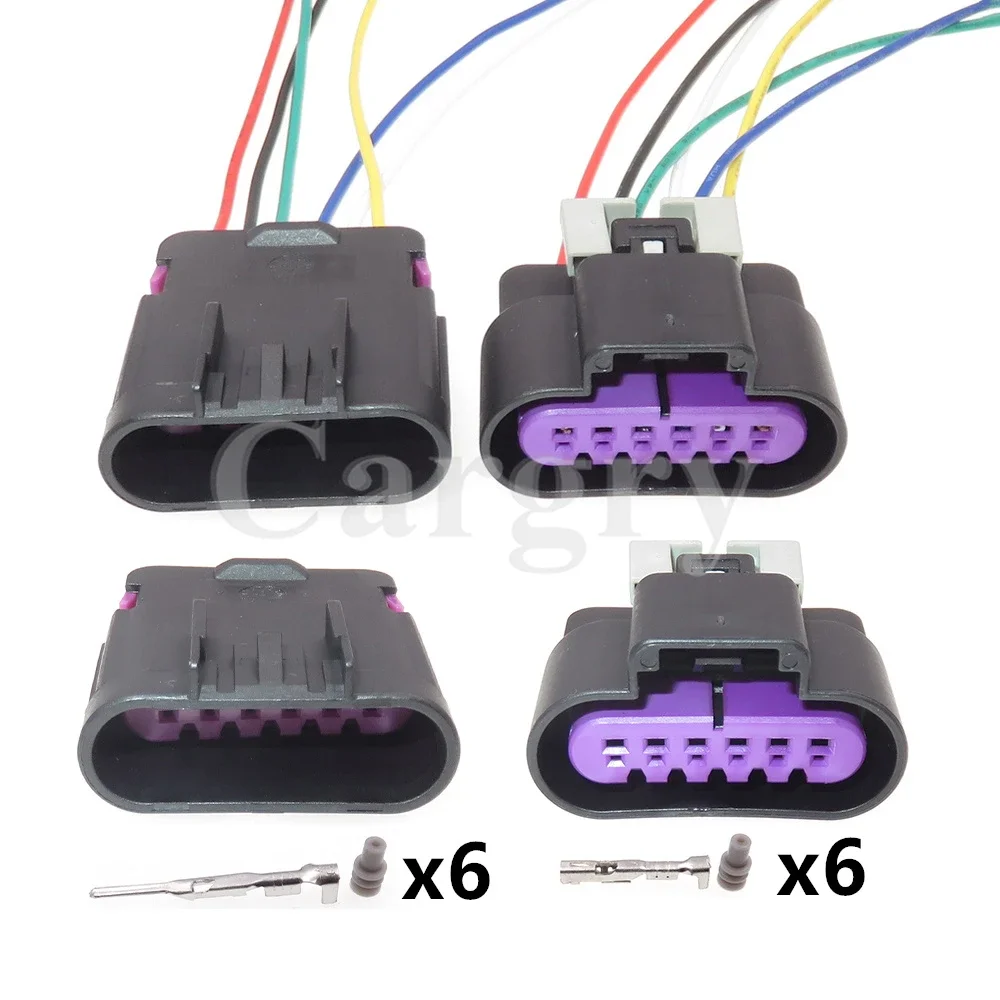 

1 Set 6P 15397579 15326833 15326829 15397577 AC Assembly Automotive Throttle Sensor Electric Socket Car Waterproof Connector