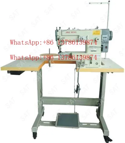 مع وظيفة التحكم في الغرز الواسعة للتغذية السلسة لسرير أسطواني المحرك المباشر وخياطة متعرجة مفردة