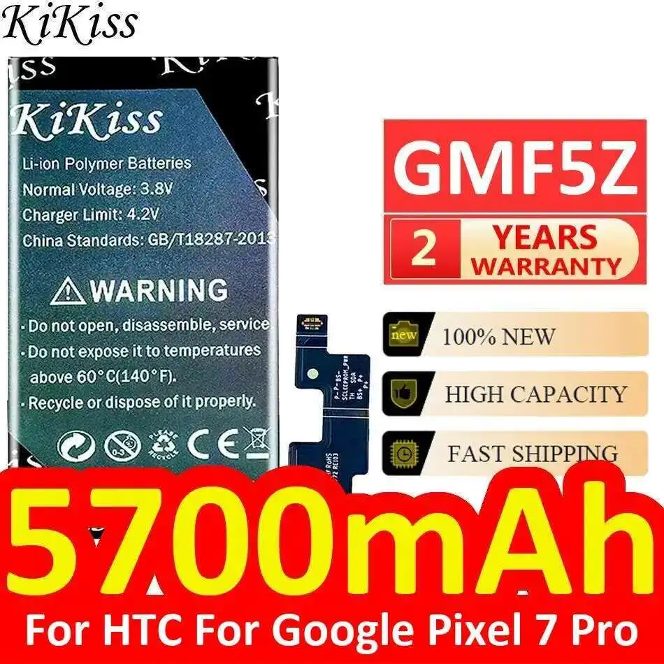 

Стабильный аккумулятор для мобильного телефона Htc Google Pixel 7 Pro высокой емкости 5700 мАч GMF5Z