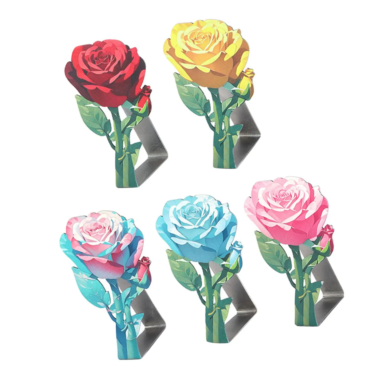 5Pcs Stainless Steel Tablecloth Clips Tablecloth Clamp Holder Table Cloth Holders for Patio Wedding Graduation Outdoor Indoor