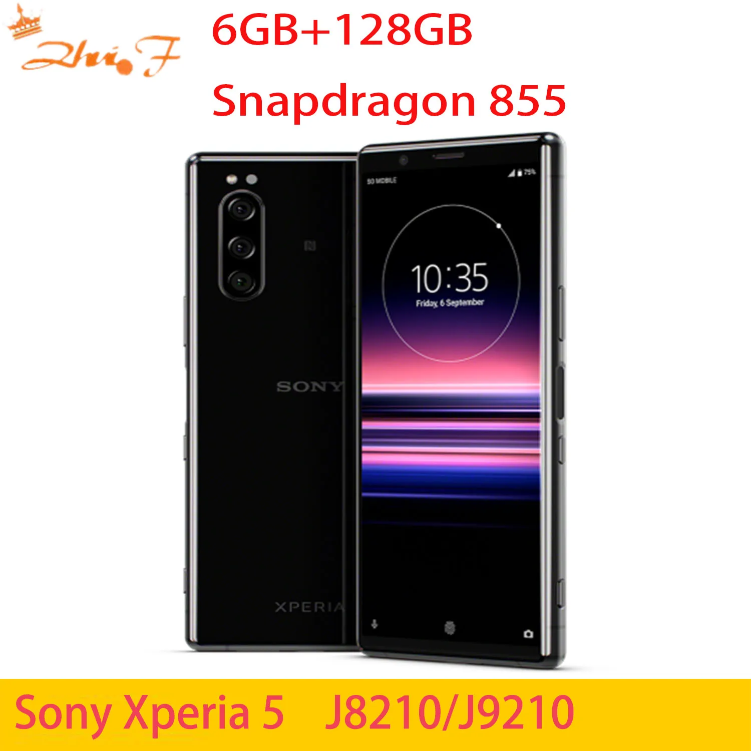 Sony Xperia 5 J8210 J9210 6G RAM 64GB/128GB ROM 12MP 4G LTE Snapdragon855 NFC sony xperia 5 mobile cell phone