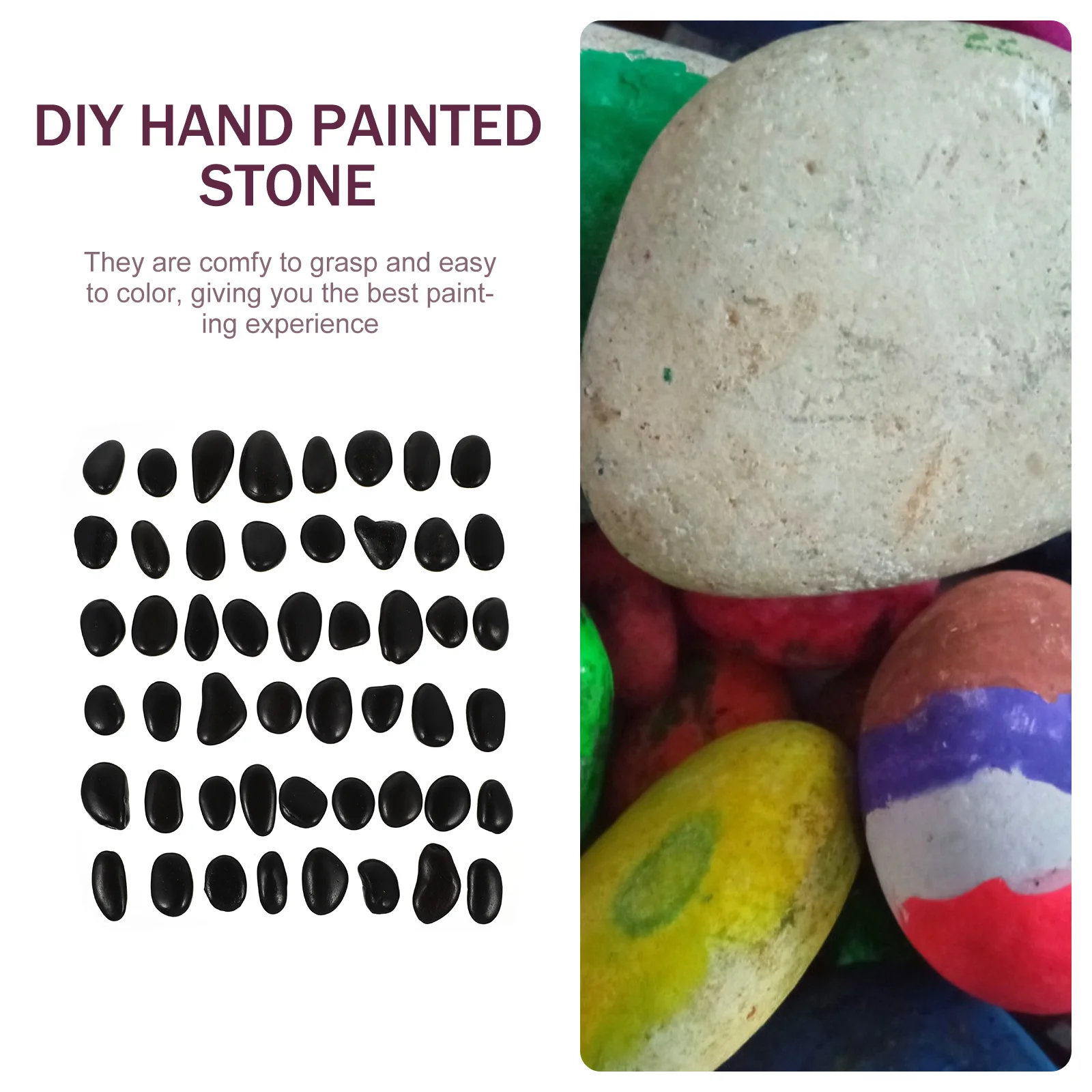

Story Making Pebbles Hand-painted Stones Decoration Drawing Rocks Kids Painting Child