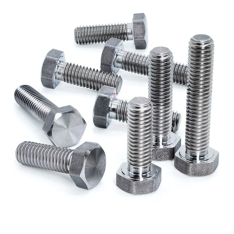 M12 M14 M16 M20 TC4 سبائك التيتانيوم المسمار الخارجي سداسية ، مقاومة للتآكل ومقاومة للأحماض قاعدة التيتانيوم الترباس 5-20 قطعة/الوحدة