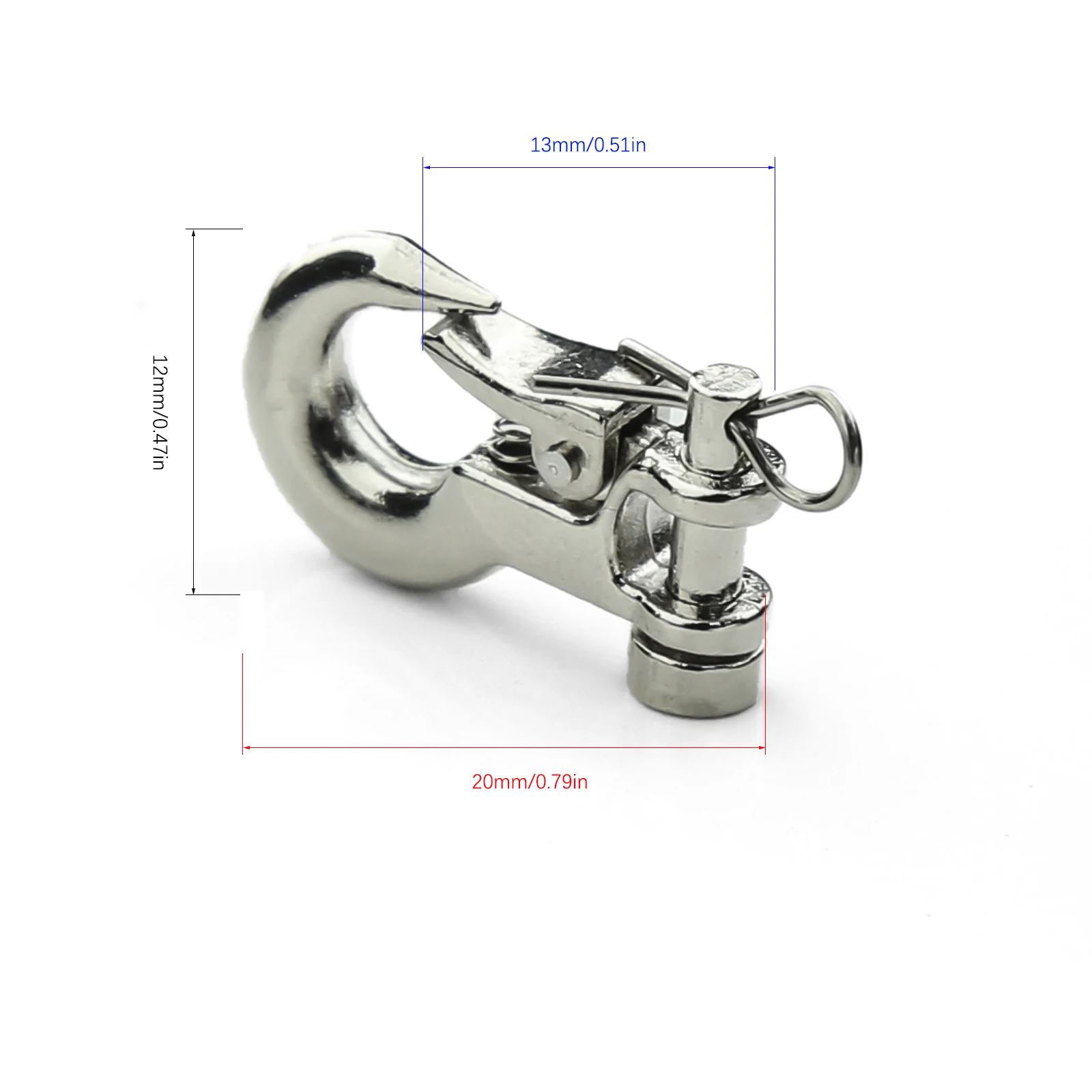 Rc Klimauto Metalen Trekhaak/Winch Haak |     1/10 Schaal Auto Decoratie Onderdelen |     Geschikt voor Axial Scx10 Traxxas Trx4 Rc4Wd D90