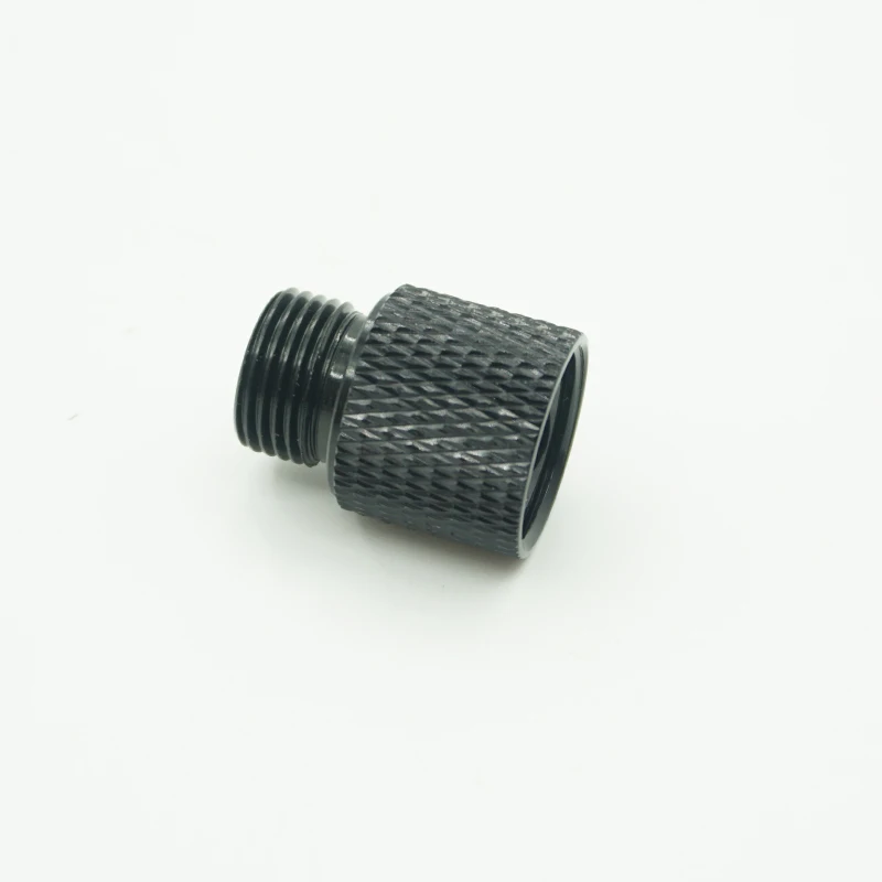 Adaptador roscado de aluminio negro de 14mm a 11mm CW,11mm CCW,12mm CW,12mm CCW,14mm CW, 1/2x28 CW