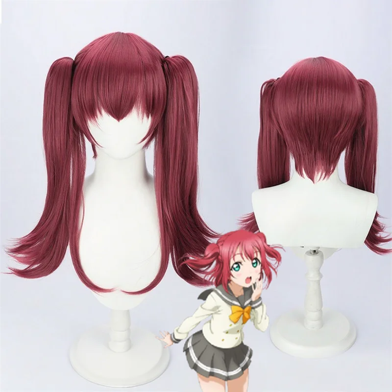 

Love Live Sunshine Aqours Kurosawa Ruby Косплей Парик Для Взрослых Красные Длинные Волосы Термостойкие Синтетические Парики Хэллоуин Реквизит