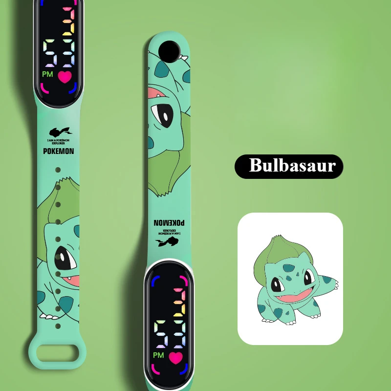 Waterproof LED Digital Watch for Kids Boys Girls Pikachu Gengar Pokemon Birthday Gift Christmas Wristwatch - view 4