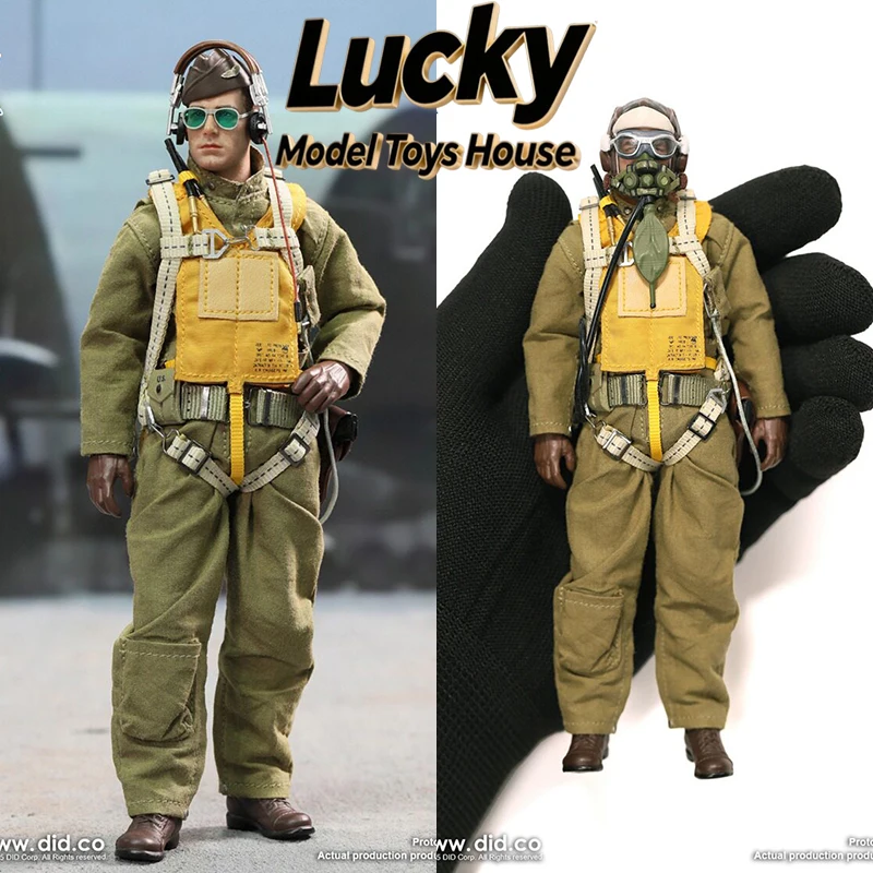 Figura de Acción Palm Hero 1/12 del Capitán Rafe de las Fuerzas Aéreas del Ejército Estadounidense, Modelo Militar DID WW2 XA80032 de 6 Pulgadas