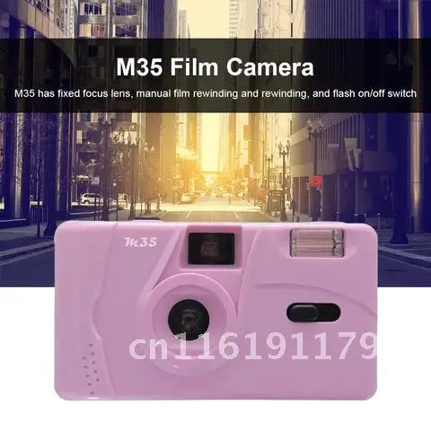 

Non-Disposable Retro Vintage M35 35mm Reusable Film Camera Vintage Manual Reusable Film Camera Flash Function