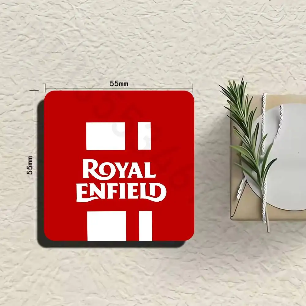 R-ROYALS E-ENFIELDS Logo Fridge Magnets Round Magnetic Refrigerator Decoration Memorial Gifts Wedding Favors view 4