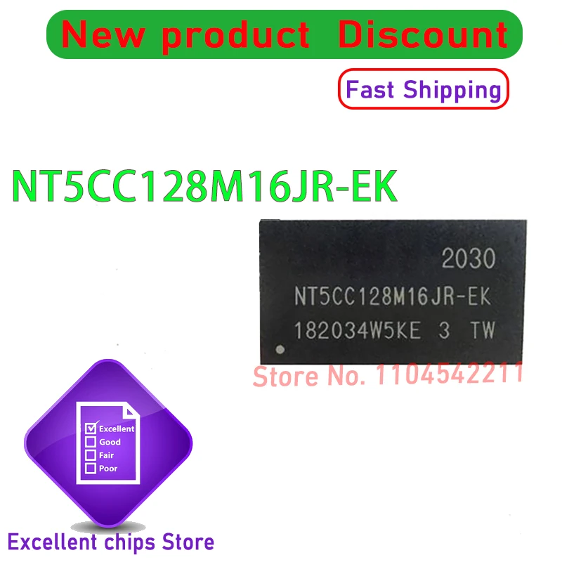 

5PCS~50PCS/LOT NT5CC128M16JR-EK NT5CC128M16JR BGA96 100% NEW Original