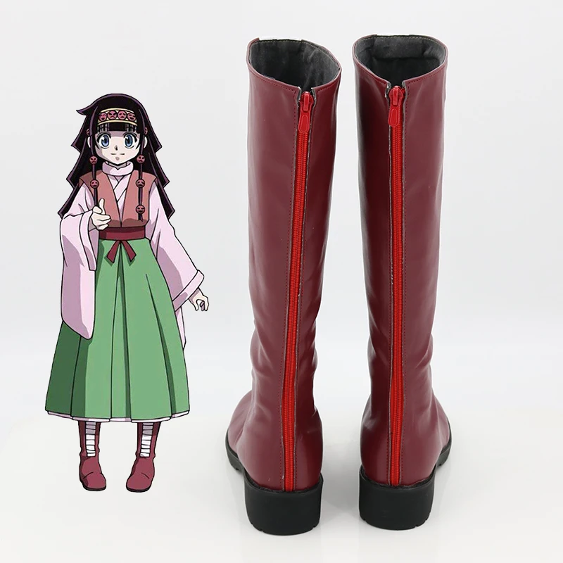 IN STOCK Anime HxH Aruka Alluka Zoldyck Cosplay Shoes Boots