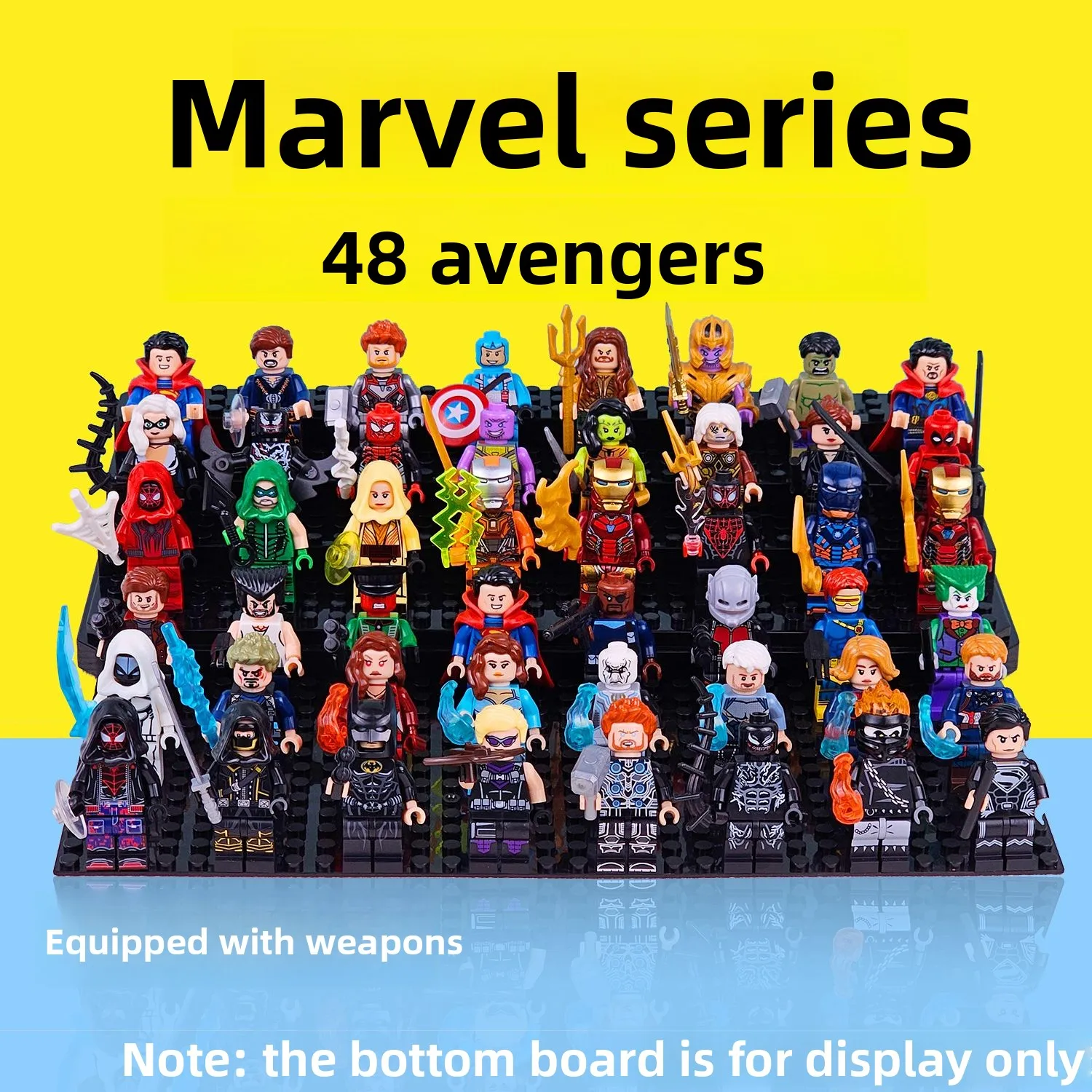 

2026 New Mini Building Blocks Toy Superhero Anime Figure Thanos Hulk Assembles Building Blocks Toy boys Birthday Gift