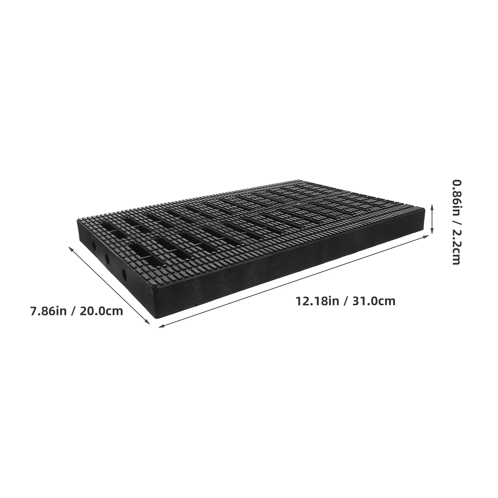 Outdoor Drain Cover Plastic Trench Grate with Excellent Drainage Performance for Driveway Garage Yard Channel Application