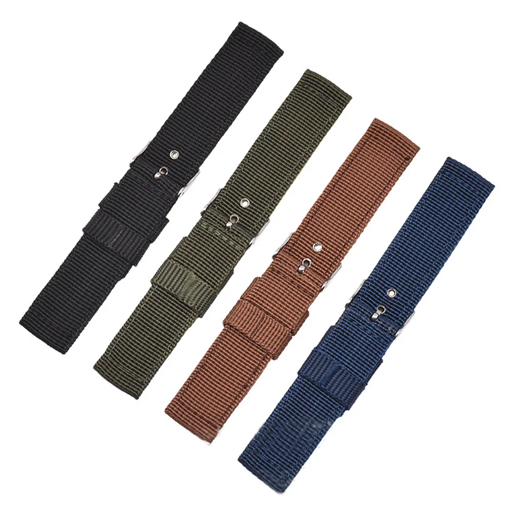16 مللي متر 18 مللي متر 20 مللي متر 22 مللي متر 24 مللي متر مقاوم للماء حزام (استيك) ساعة لينة ومريحة النايلون حزام العالمي استبدال قماش حزام الساعات