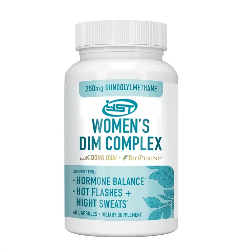 DIM60 Capsules  Female Hormone Balance|Relieve Menopausal Heat and Night Sweat as an Estrogen Metabolic Supplement | Gluten Free