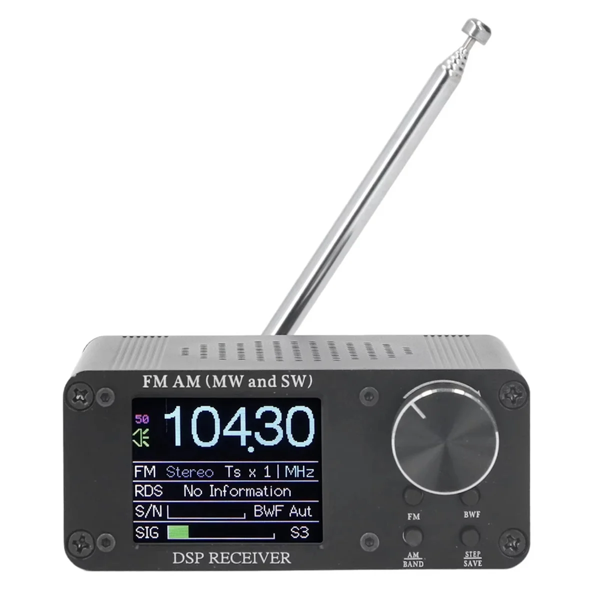 SMIEA ATS80 Portable Shortwave Radio FM AM Frequency Receiver 5W External Headphones Telescopic Antenna Shortwave Radio