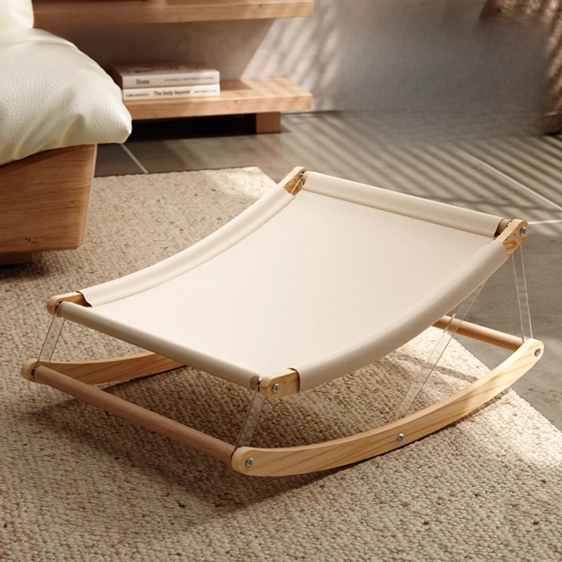 Cat lounge chair, cat nest, all season universal, summer solid wood rocking chair