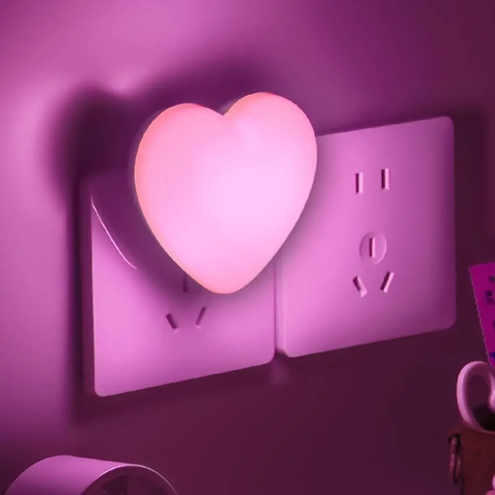 LED Mini Night Light Couple's Bedroom Ambiance Light Romantic Bedside Lamp for Lovers Energy-Saving Switch Light Valentine's Day
