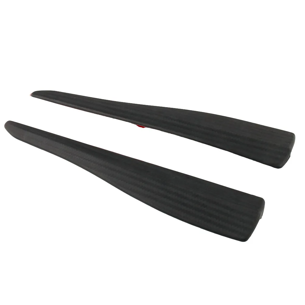 

2Pcs Anti-Scratch Car Strips Carbon Fiber 28cm Bumper Protector Durable PVC Guard Strip Side Rear Body Protection