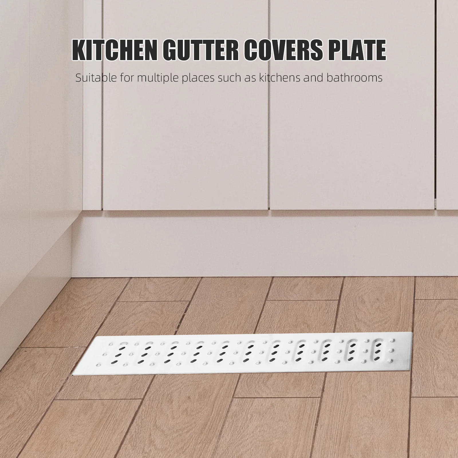 Griglia di scarico esterna con copertura per trincea in acciaio inossidabile per sistema di drenaggio a pavimento per garage da cucina Griglia metallica Canale sostituibile