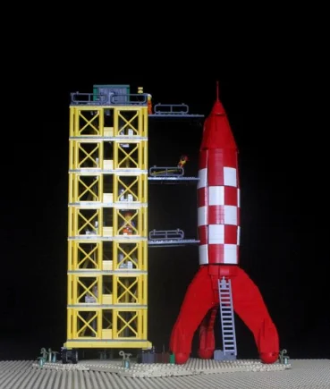 1543pcs MOC Rocket Space Model Building Blocks Construction Christmas Gifts Toy Creative DIY Idea Education Brick Architecture