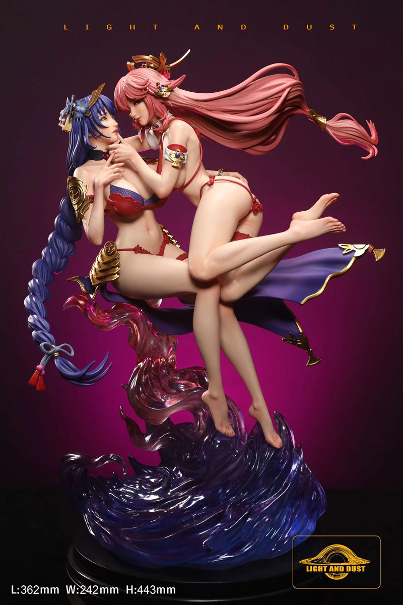 Light And Dust Studio Raiden Shogun Yae Miko GK Limited Edition Resin Statue Figure Model