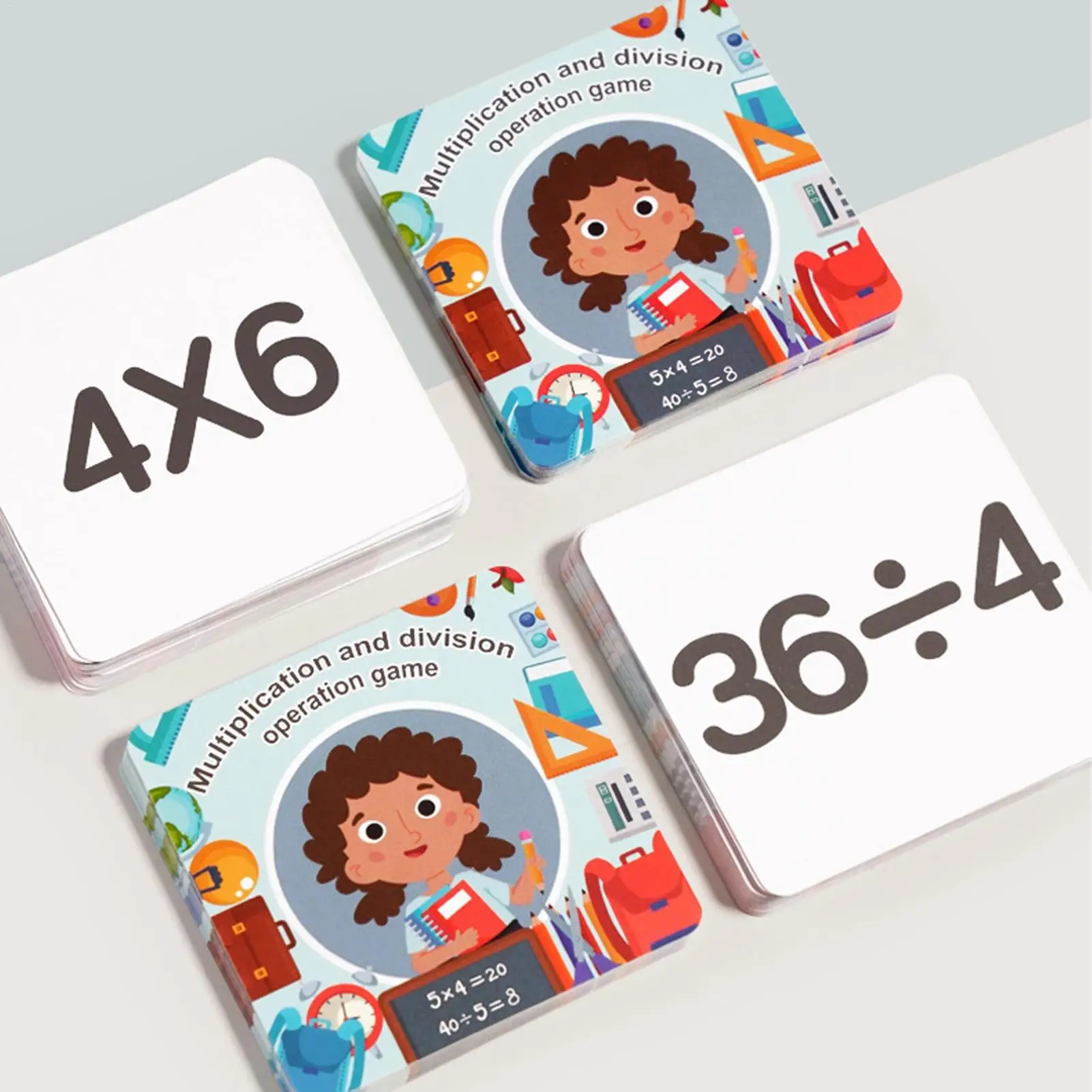 수학을위한 블록 계산 나무 교육 장난감 어린이를위한 곱셈 분할 학습 블록 소년 소녀 초등 학생