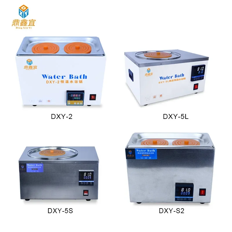 Xin Tester Laboratory Water Bath Constant Temperature Digital LCD Display Heater Equipment Thermostat Tank 2 Holes 220V