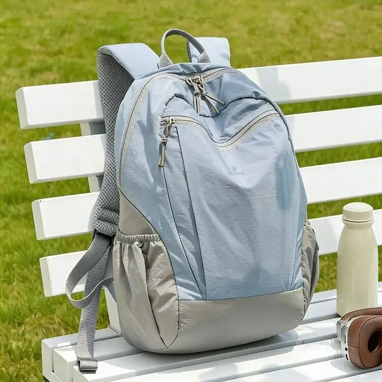 Lightweight  Women Lightweight Backpack Large Capacity Color-block Backpacks Fashion Outdoor Travel Sports Student School Bag