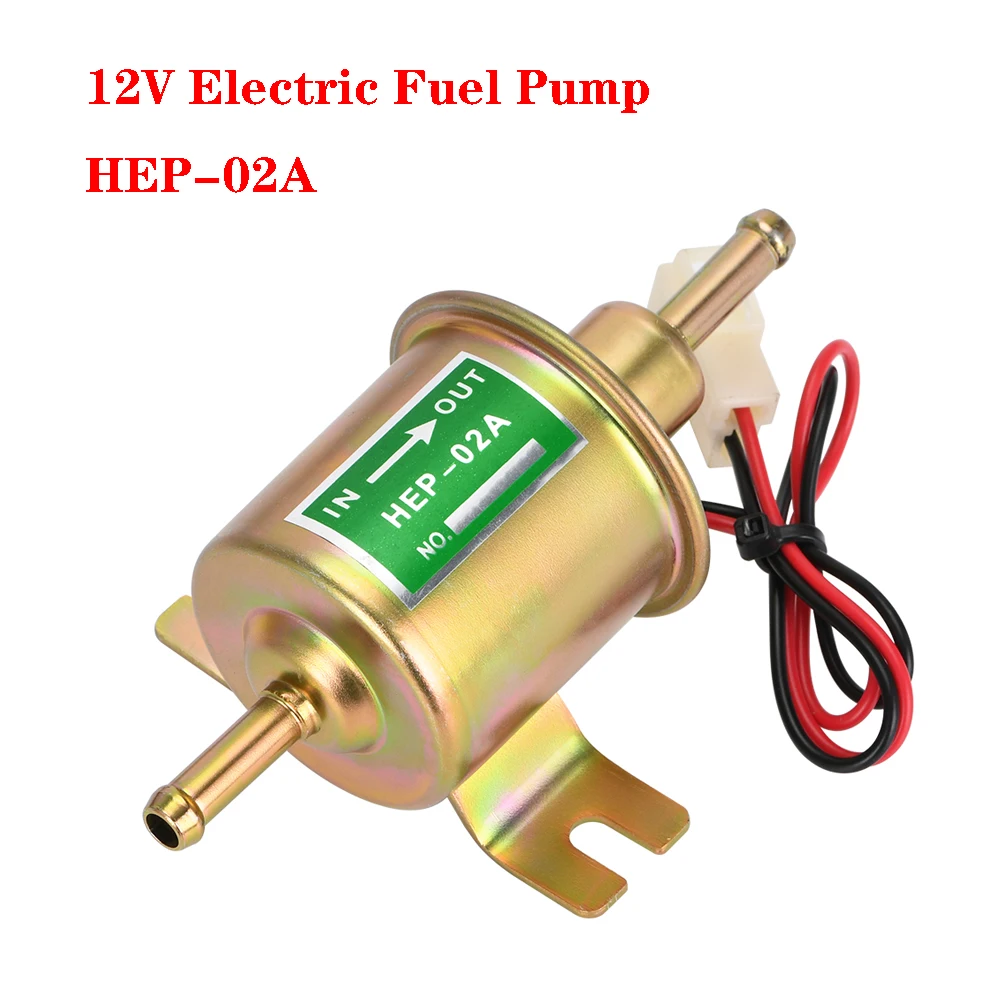 

12V Electric Fuel Pump HEP-02A Low Pressure Universal Diesel Petrol Gasoline Bolt Fixing For Car Motorcycle Boat Carburetor