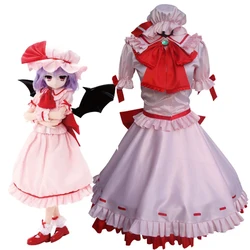Touhou Project Cosplay Remilia Scarlet Costume Full Set Halloween Carnival Party Costumes
