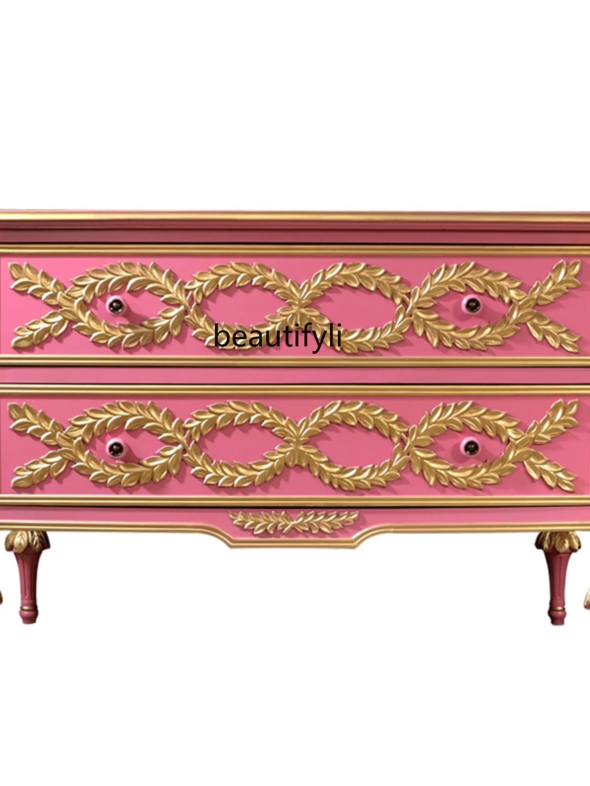 Entrance Cabinet Bedroom Dresser Storage Solid Wood Foyer Decorative Pink Living Room Aisle Partition Sideboard Cabinet