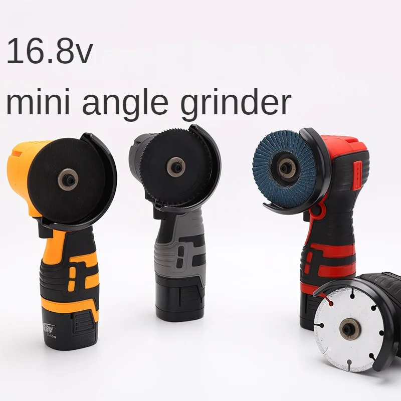 16.8V portable mini Angle grinder cordless lithium battery polishing machine diamond cutting power tool Angle grinder