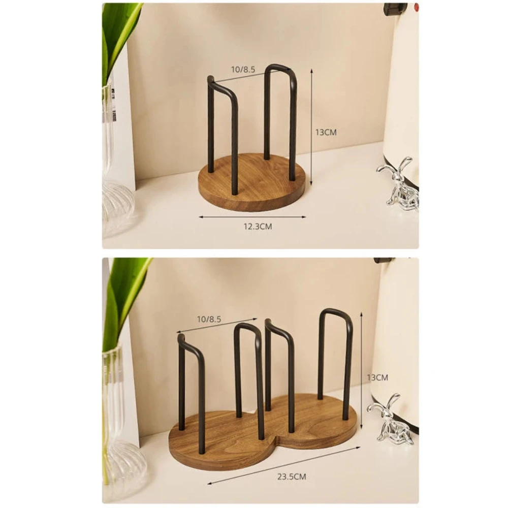 Disposable Cup Storage Holder Rack Shelf, Water Tea Cups Wood Dispenser with Long Stick Mug Display Stand, Organizer Supplies