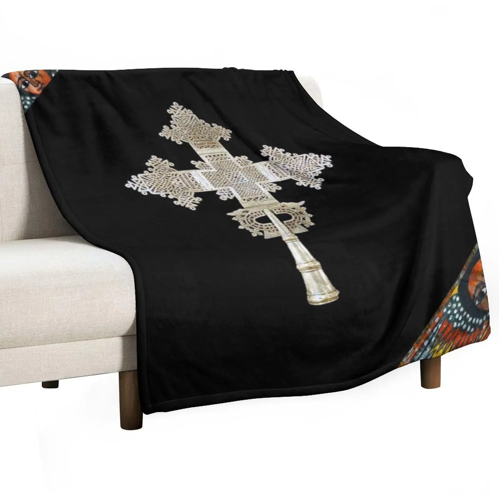 Ethiopian Orthodox ??? Throw Blanket Nap Flannels Hairys Cute Plaid Luxury Throw Luxury Blankets