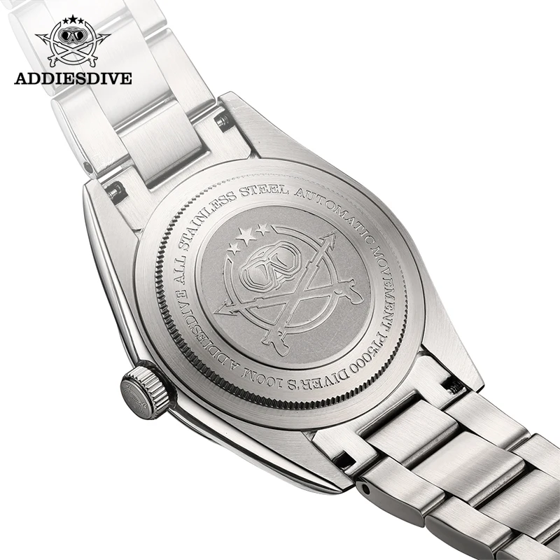 ADDIESDIVE 36mm AD2028 PT5000 Automatic Mechanical Watch Sapphire Reloj Hombre BGW9 Super Blue Luminous 10Bar diver Man Watch