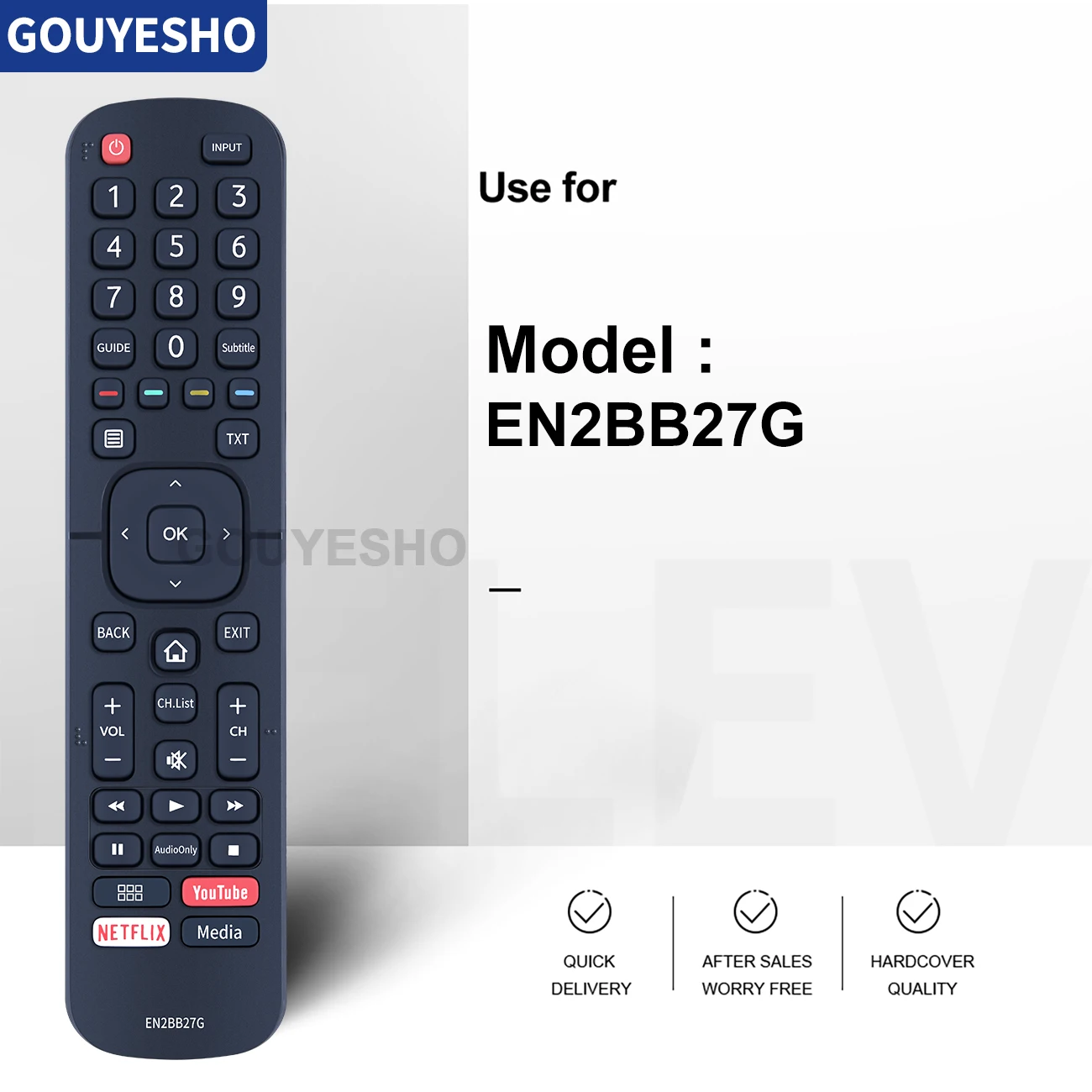 EN2BB27G ควบคุมระยะไกลสำหรับสมาร์ททีวี G-GUARD ใหม่