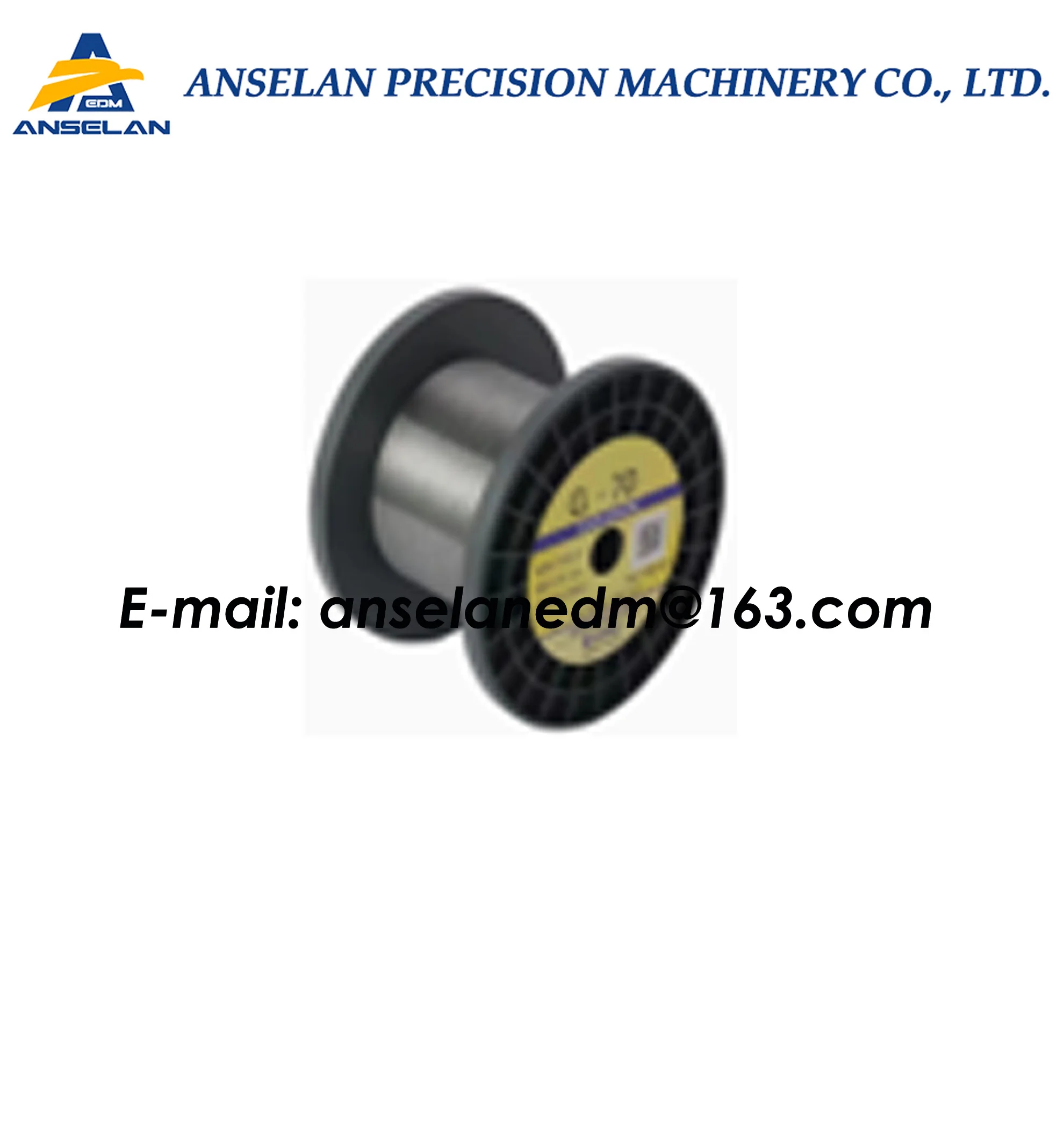 

Ø0.05mm Brass wire Zinc-coated, Length 5000 meters per spool, for Wire-Cut Machines
