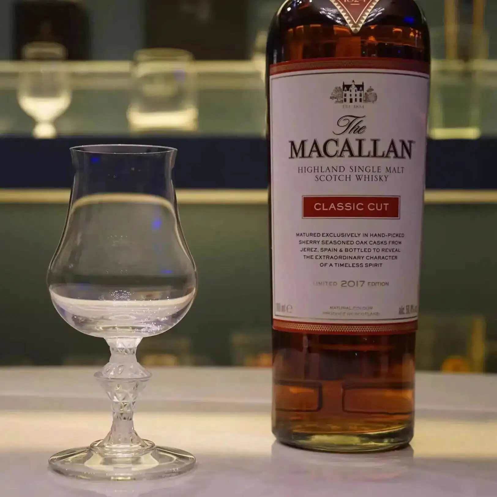 Macallan King Luxury Crystal - Copa de whisky de malta simple, copa profesional para degustación de whisky, copa de degustación de vino, hecha a mano