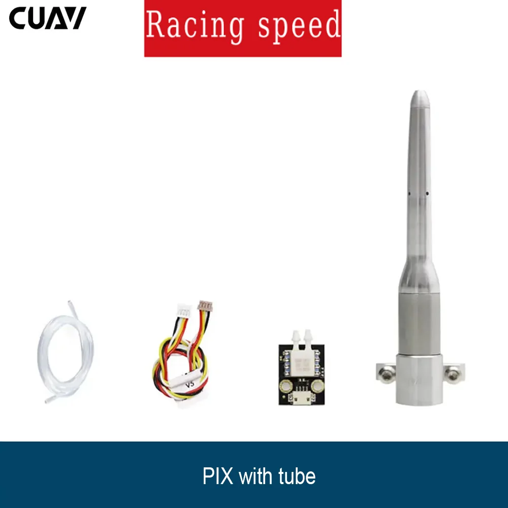CUAV Airspeed Sensor with Pitot Tube for Fixed Wing Drone Compatible PX4 Pixhawk Flight Controller UAV Accessory
