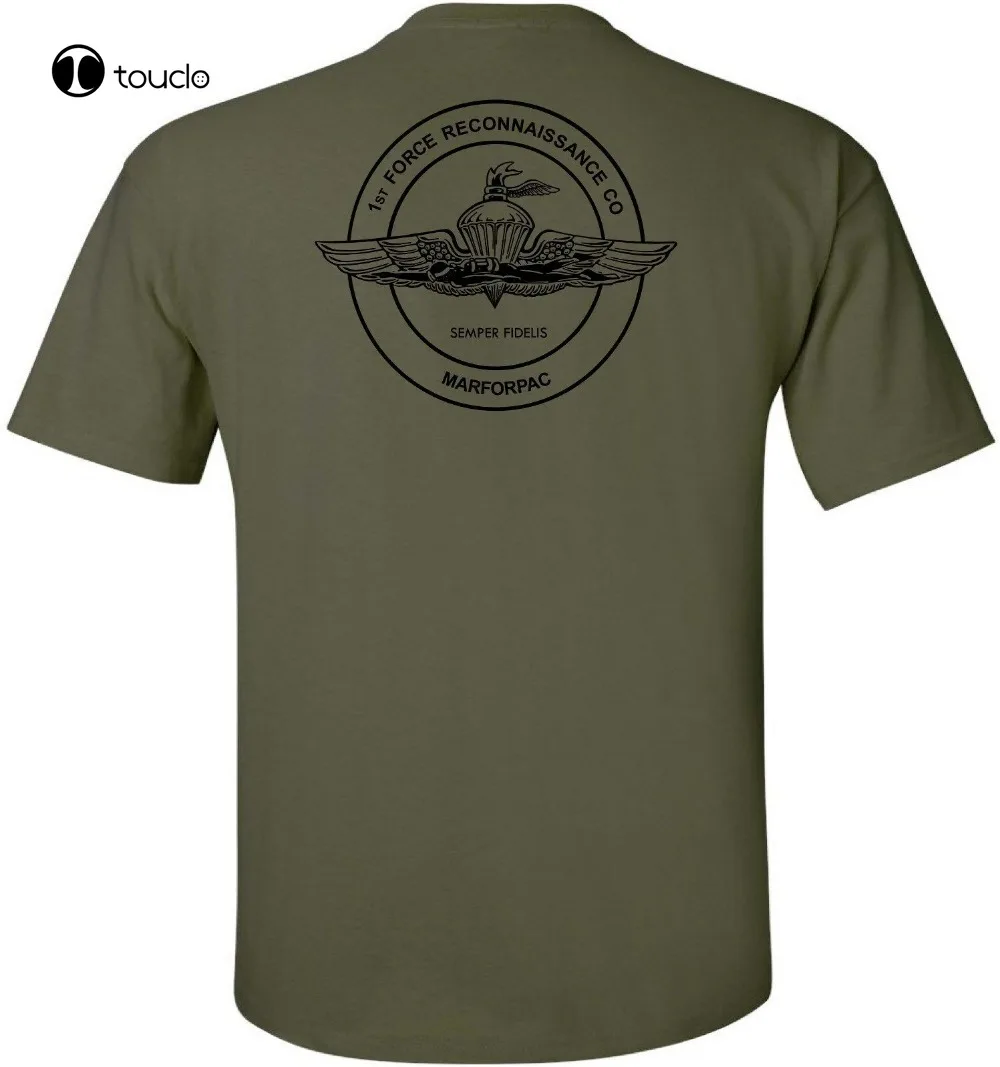 Usmc United States Marine Corps Recon - 1St Force Reconnaissance Company Newest Men Fashion O-Neck Brand Men'S Tee Shirt Unisex