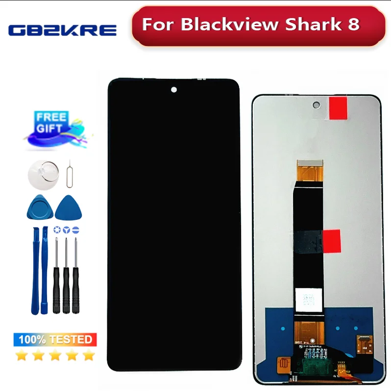 6,78 cala oryginalny nowy dla Blackview Shark 8 ekran dotykowy + Tiger 12 wyświetlacz LCD Digitizer zgromadzenie