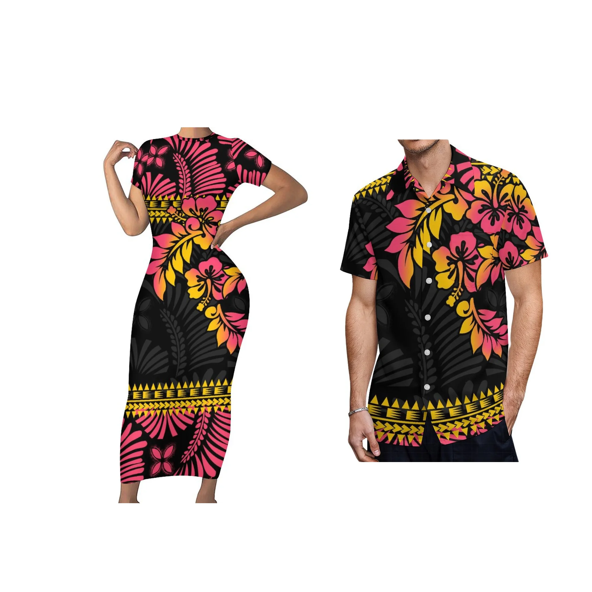 Nenhum mínimo polinésia impressão 3d vestido de manga curta de alta qualidade o-pescoço em camadas vestido micronésia ocasiões formais vestido