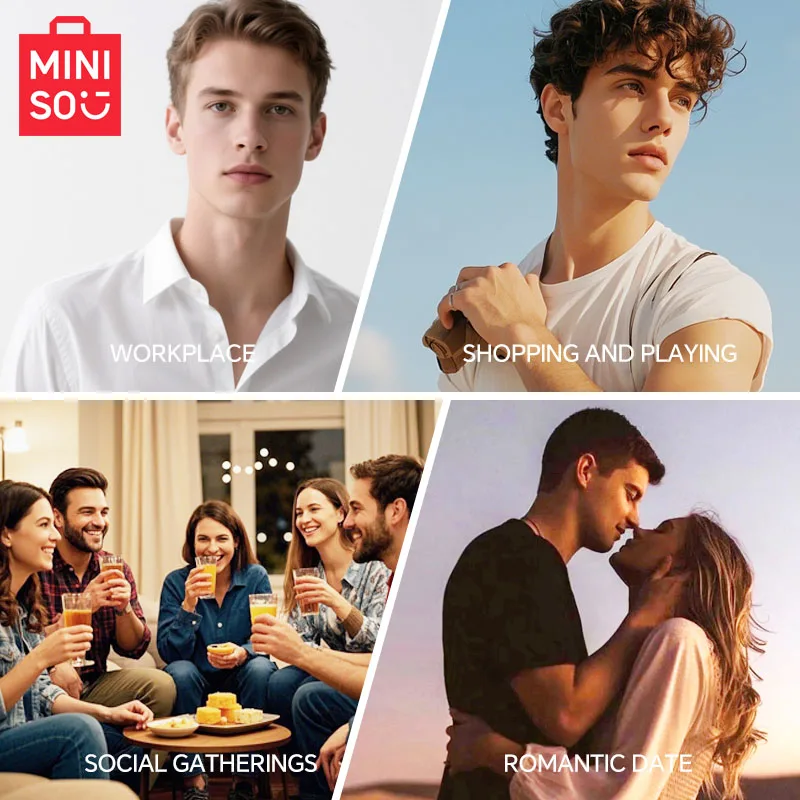 MINISO PURE Perfume For Men Original Luxury Floral Eau De Parfum Designer Fragrance Man Gift Body Spray 75ML