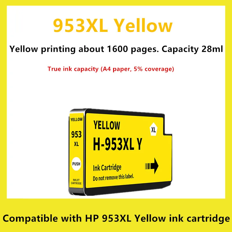 Cartuchos de tinta de repuesto para impresora HP953 953 XL, compatibles con HP Officejet Pro 7720, 7730, 7740, 8710, 8715, 8718, 8720, 953XL