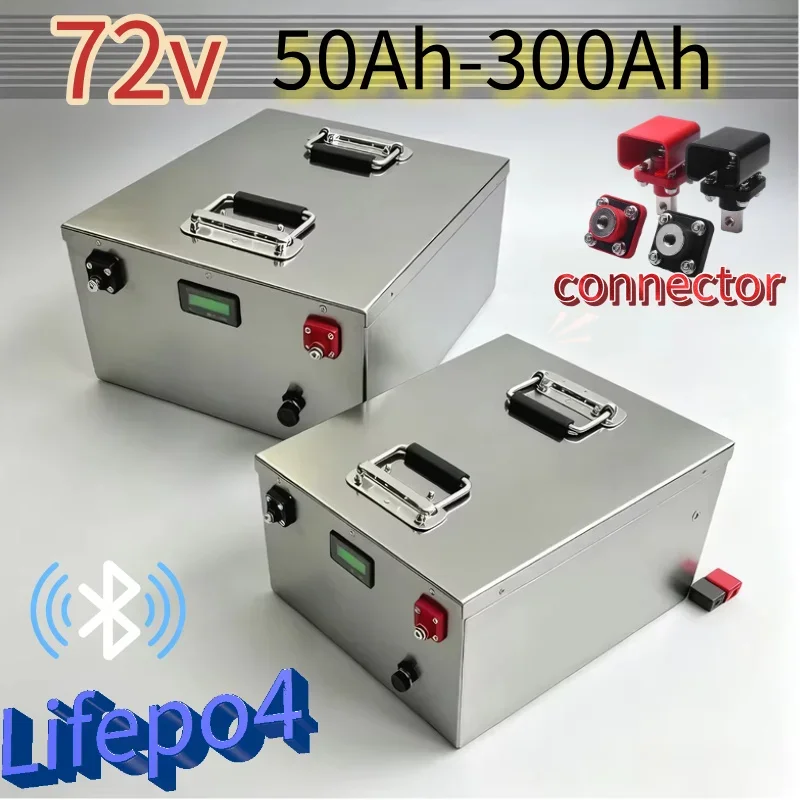 72V Lifepo4 Battery 200Ah with Multiple Capacity Options 50Ah-300Ah for 3000W-7000W Tricycle Motorcycle EV RV - High-Performance