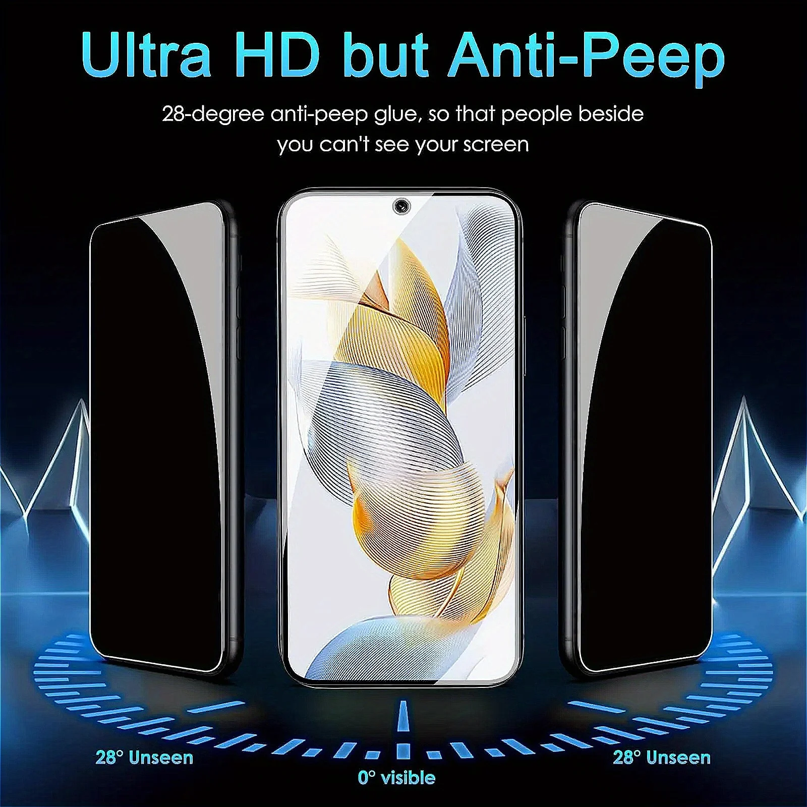 3 قطع من طبقة حماية السيراميك الناعمة للخصوصية، مناسبة لهاتف iPhone 16 Pro Max 16Plus 17 ملصق أفلام ناعمة مضاد للتجسس