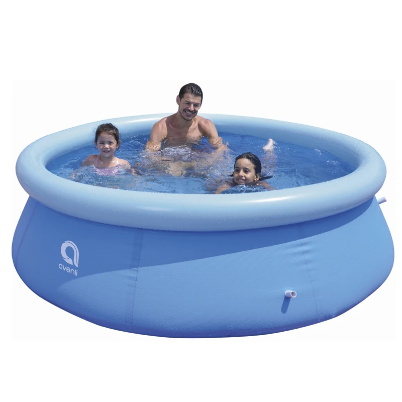 Inflatable Top Ring Swimming Pools for Adults Outdoor Easy To Set Kids, Kiddie Pool