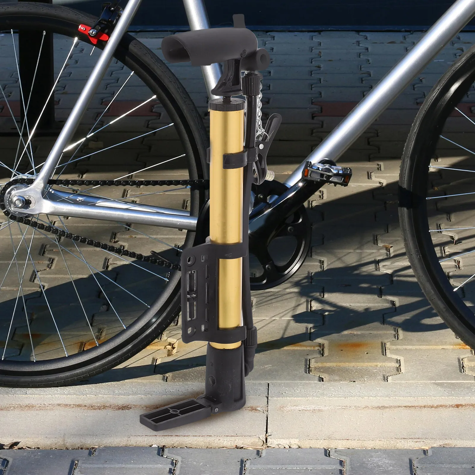 Portable Mini Inflator Compact Lightweight Bicycle Pump Rapid Efficient Bike Tire Inflation Portable Air Tire Pump